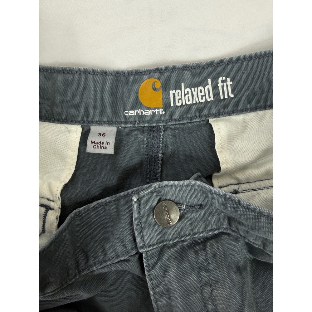Carhartt Relaxed Fit Cargo Canvas Shorts 2 Pairs  SZ 36 - Picture 3 of 12